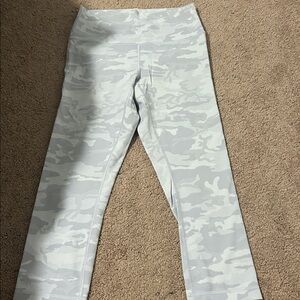 Lululemon Athletica Light Gray Camouflage Leggings